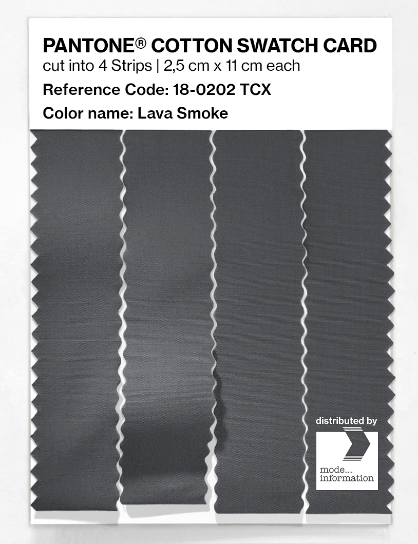 Artikelbild 3 des Artikels “PANTONE® COTTON SWATCH CARD 18-0202 TCX Lava Smoke “