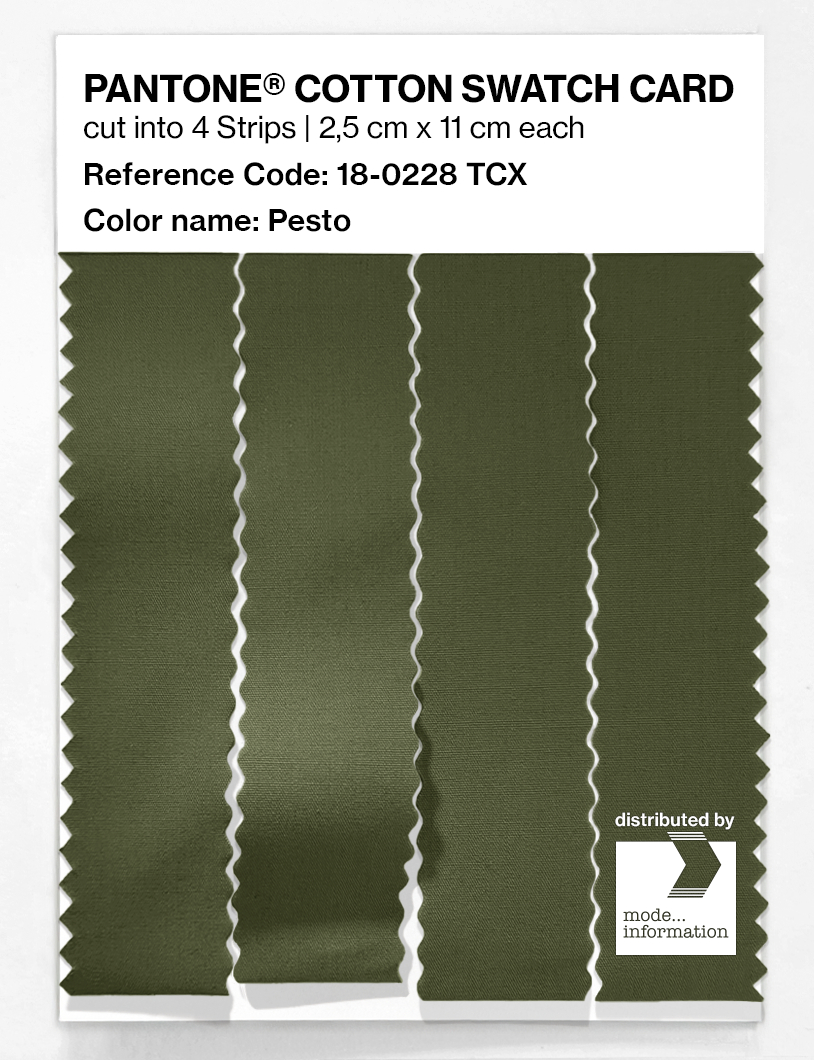 Artikelbild 3 des Artikels “PANTONE® COTTON SWATCH CARD 18-0228 TCX Pesto “