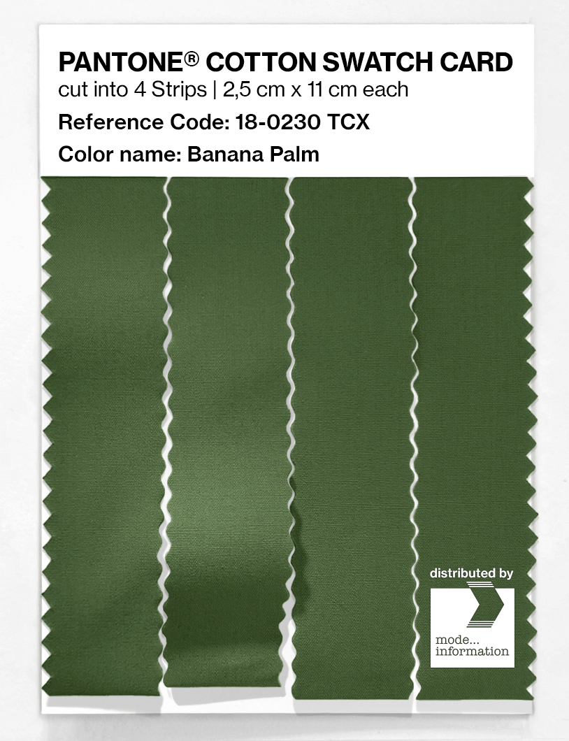 Artikelbild 3 des Artikels “PANTONE® COTTON SWATCH CARD 18-0230 TCX Banana Palm “