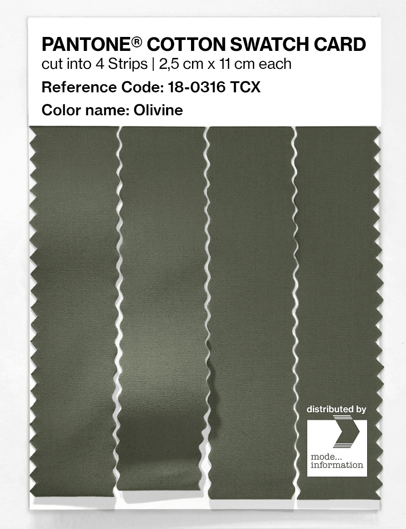 Artikelbild 3 des Artikels “PANTONE® COTTON SWATCH CARD 18-0316 TCX Olivine “
