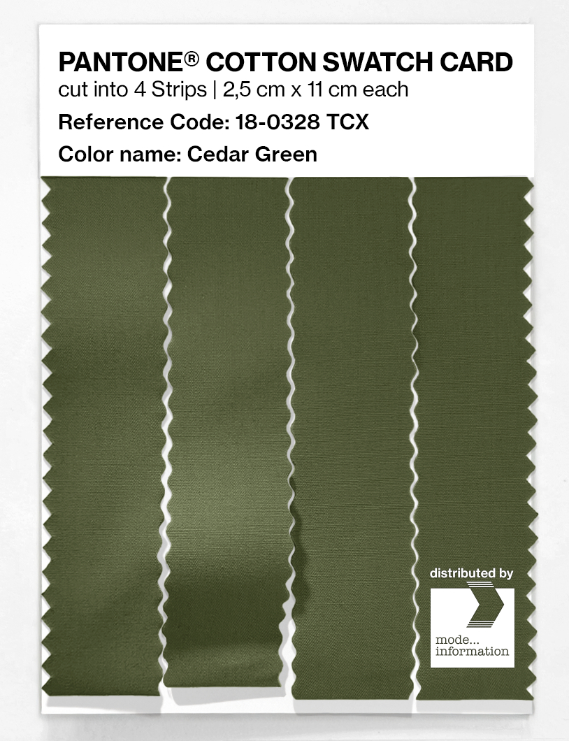 Artikelbild 3 des Artikels “PANTONE® COTTON SWATCH CARD 18-0328 TCX Cedar Green “