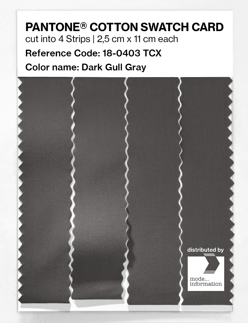 Artikelbild 3 des Artikels “PANTONE® COTTON SWATCH CARD 18-0403 TCX Dark Gull Gray “