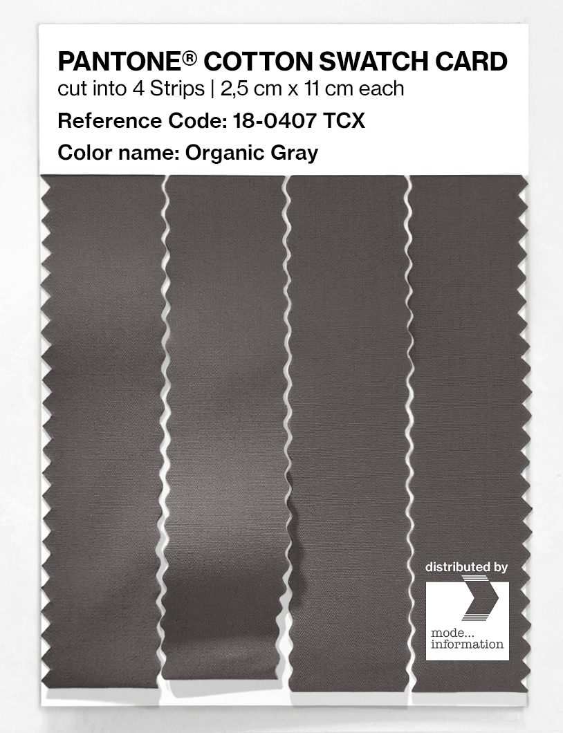 Artikelbild 3 des Artikels “PANTONE® COTTON SWATCH CARD 18-0407 TCX Organic Gray “