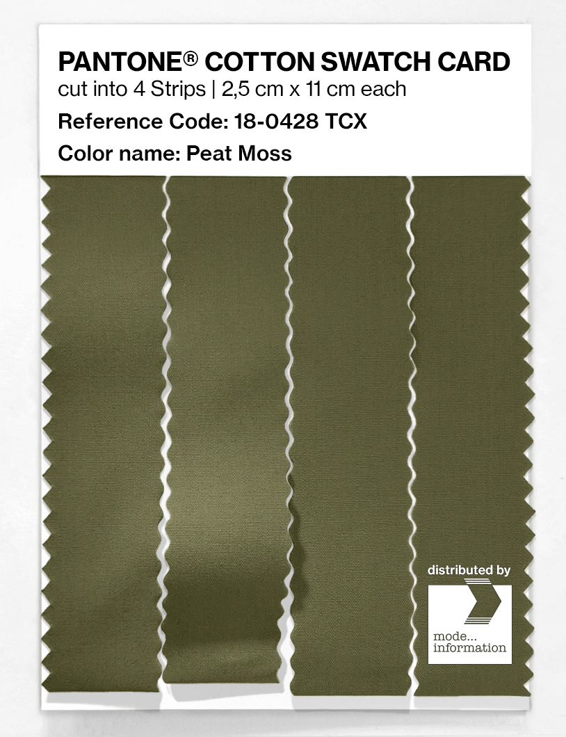 Artikelbild 3 des Artikels “PANTONE® COTTON SWATCH CARD 18-0428 TCX Peat Moss “