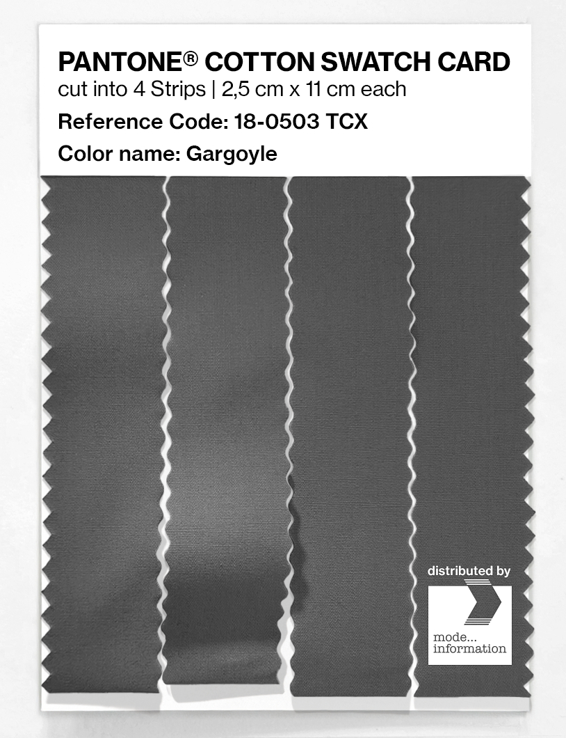 Artikelbild 3 des Artikels “PANTONE® COTTON SWATCH CARD 18-0503 TCX Gargoyle “