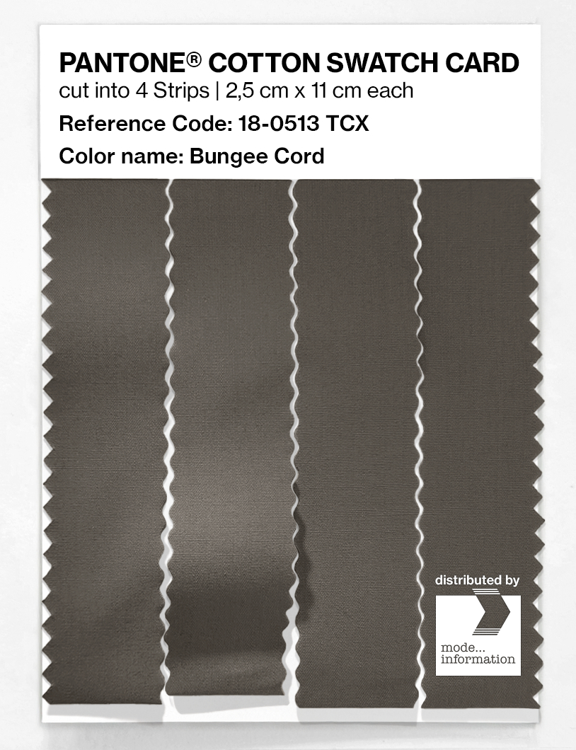 Product image 3 of the product “PANTONE® COTTON SWATCH CARD 18-0513 TCX Bungee Cord ”