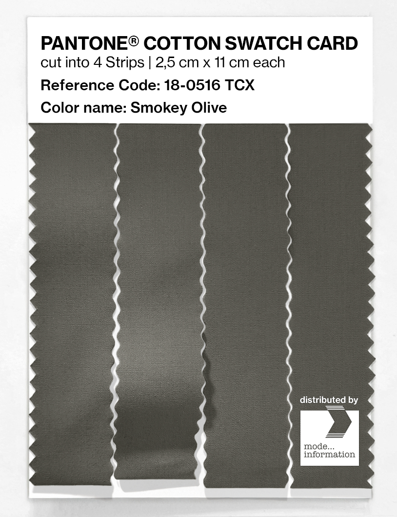 Artikelbild 3 des Artikels “PANTONE® COTTON SWATCH CARD 18-0516 TCX Smokey Olive “