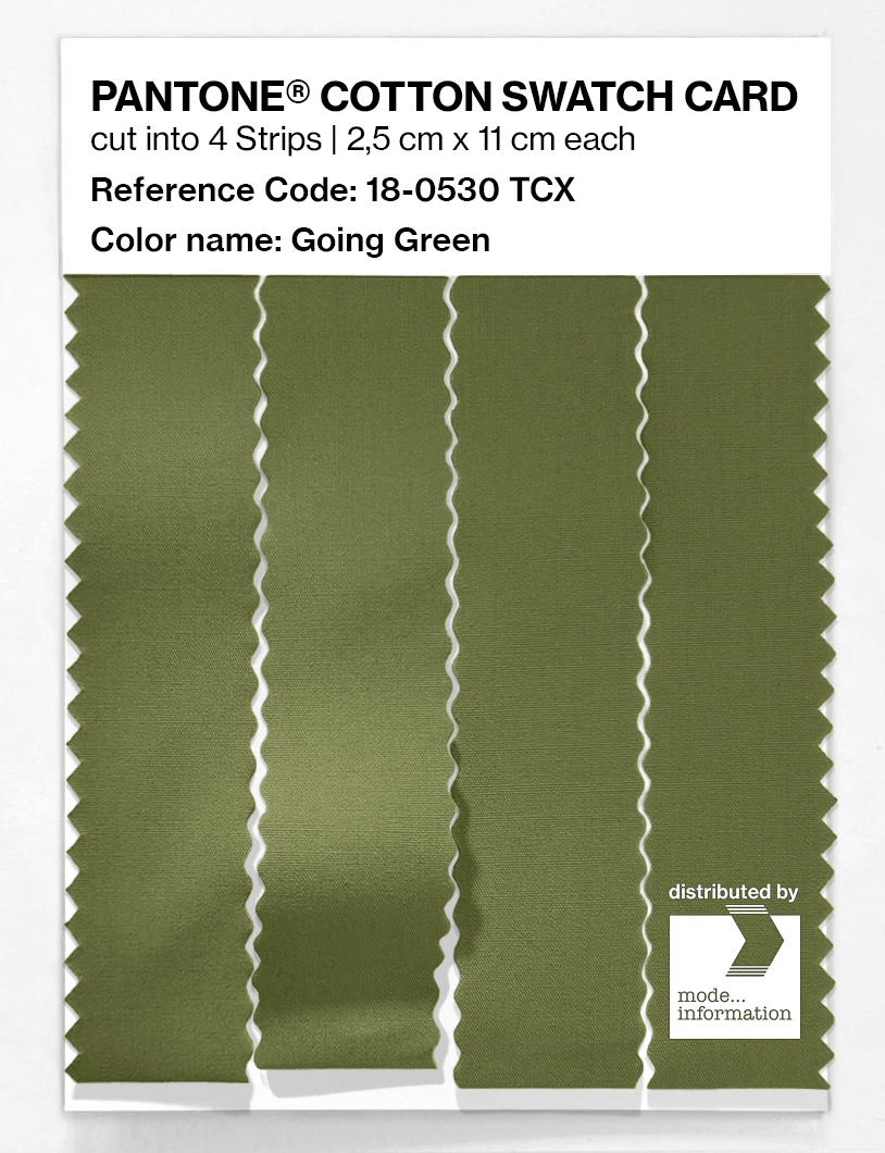 Artikelbild 3 des Artikels “PANTONE® COTTON SWATCH CARD 18-0530 TCX Going Green “