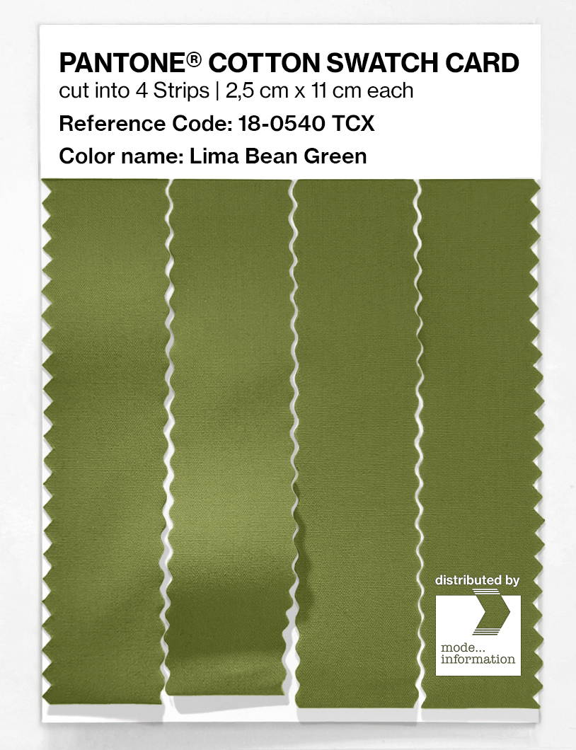 Artikelbild 3 des Artikels “PANTONE® COTTON SWATCH CARD 18-0540 TCX Lima Bean Green “