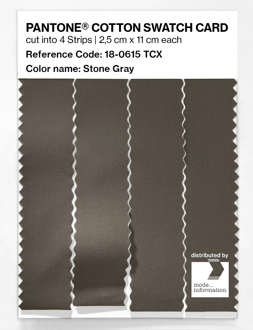 Artikelbild 3 des Artikels “PANTONE® COTTON SWATCH CARD 18-0615 TCX Stone Gray “