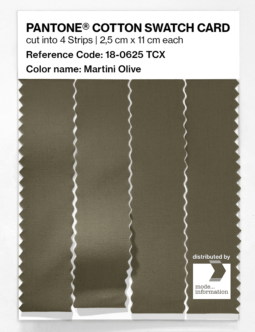 Artikelbild 3 des Artikels “PANTONE® COTTON SWATCH CARD 18-0625 TCX Martini Olive “