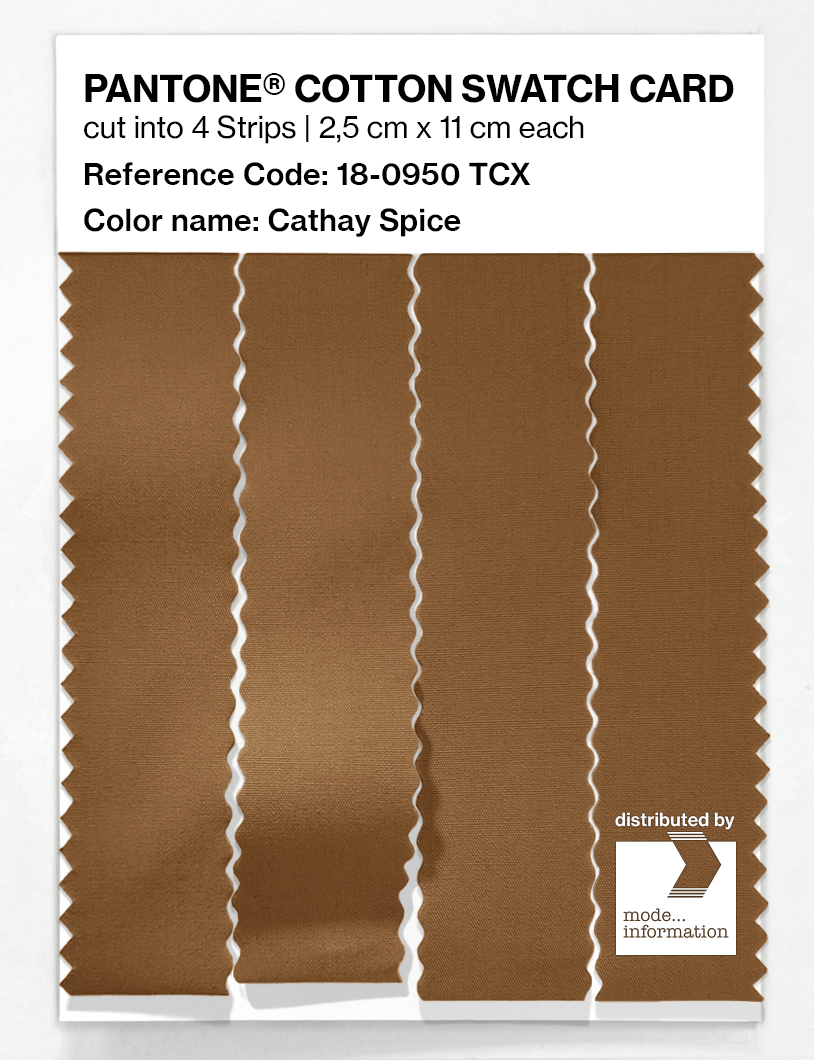 Artikelbild 3 des Artikels “PANTONE® COTTON SWATCH CARD 18-0950 TCX Cathay Spice “