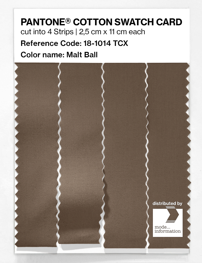 Artikelbild 3 des Artikels “PANTONE® COTTON SWATCH CARD 18-1014 TCX Malt Ball “