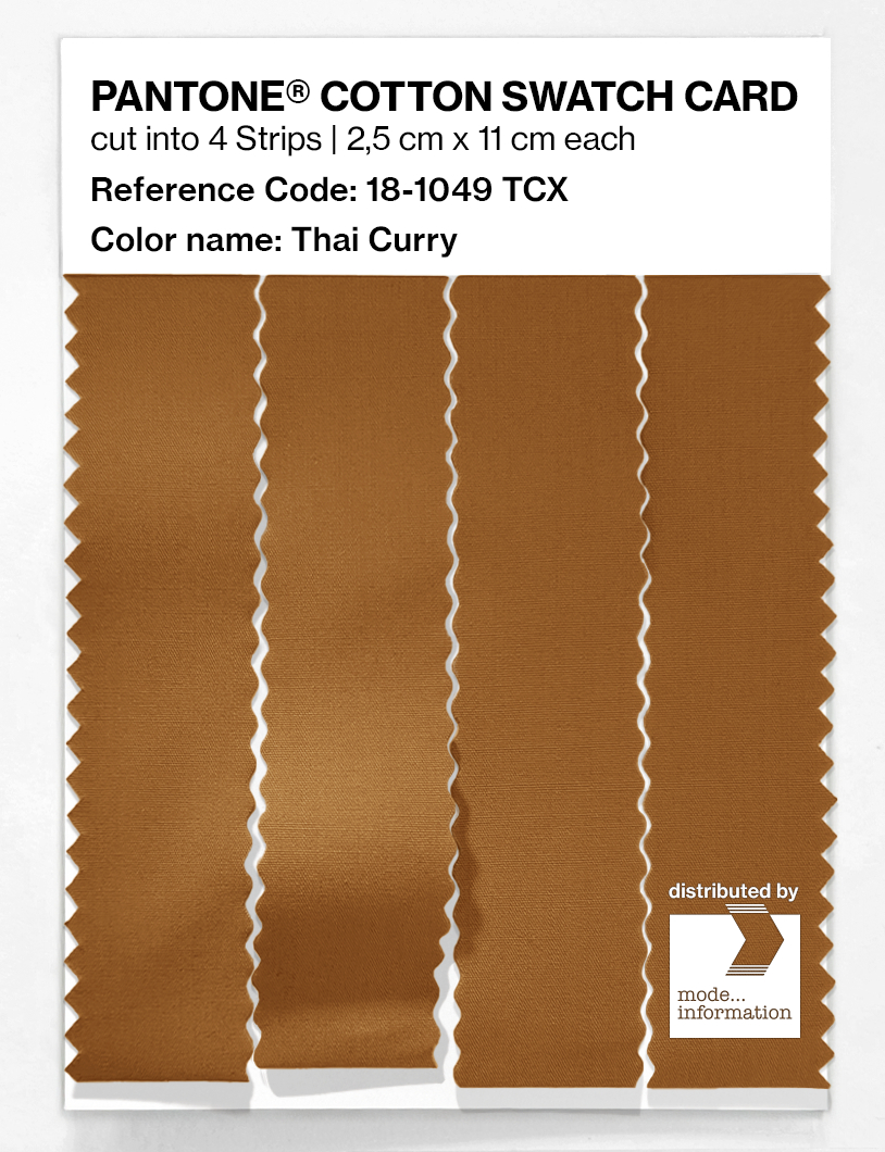 Artikelbild 3 des Artikels “PANTONE® COTTON SWATCH CARD 18-1049 TCX Thai Curry “