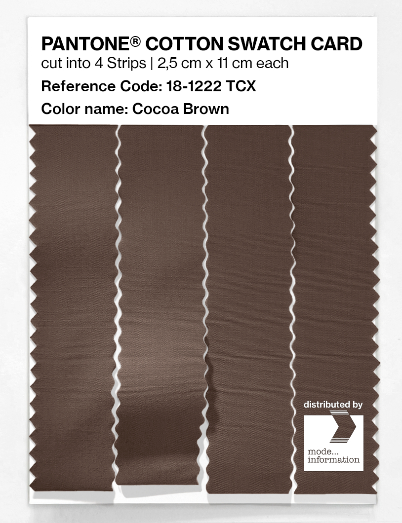 Artikelbild 3 des Artikels “PANTONE® COTTON SWATCH CARD 18-1222 TCX Cocoa Brown “