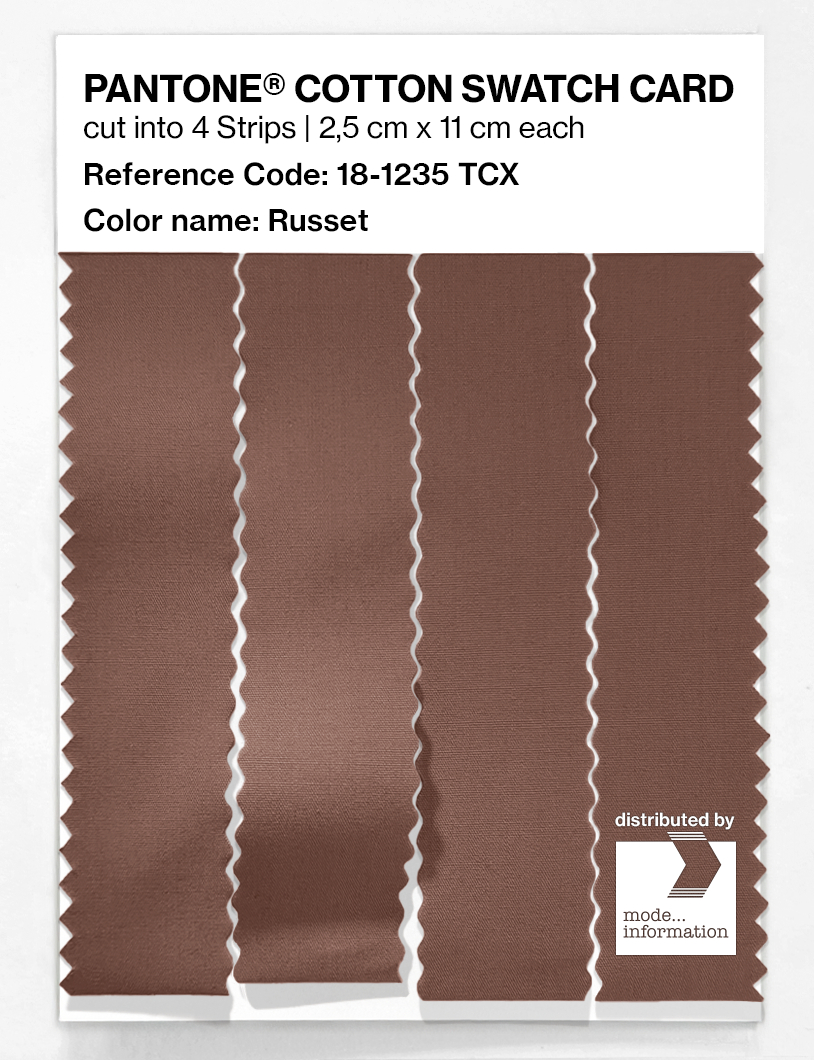Artikelbild 3 des Artikels “PANTONE® COTTON SWATCH CARD 18-1235 TCX Russet “