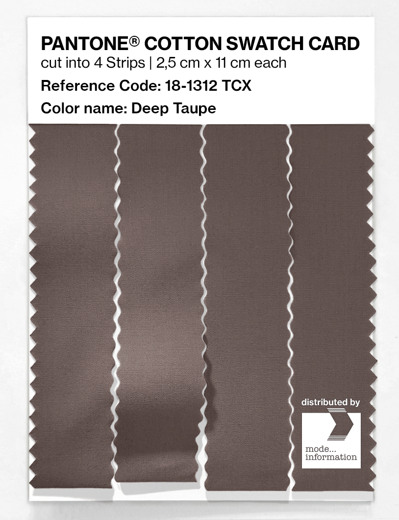Artikelbild 3 des Artikels “PANTONE® COTTON SWATCH CARD 18-1312 TCX Deep Taupe “