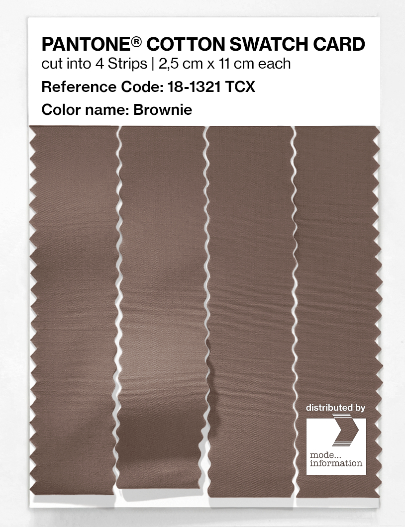 Product image 3 of the product “PANTONE® COTTON SWATCH CARD 18-1321 TCX Brownie ”