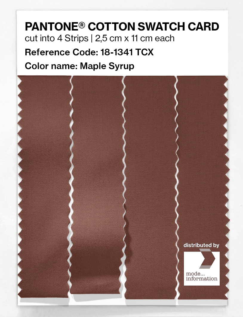 Artikelbild 3 des Artikels “PANTONE® COTTON SWATCH CARD 18-1341 TCX Maple Syrup “
