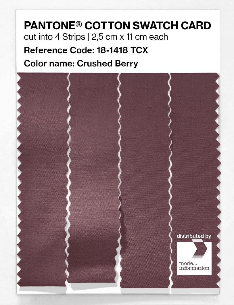 Artikelbild 3 des Artikels “PANTONE® COTTON SWATCH CARD 18-1418 TCX Crushed Berry “