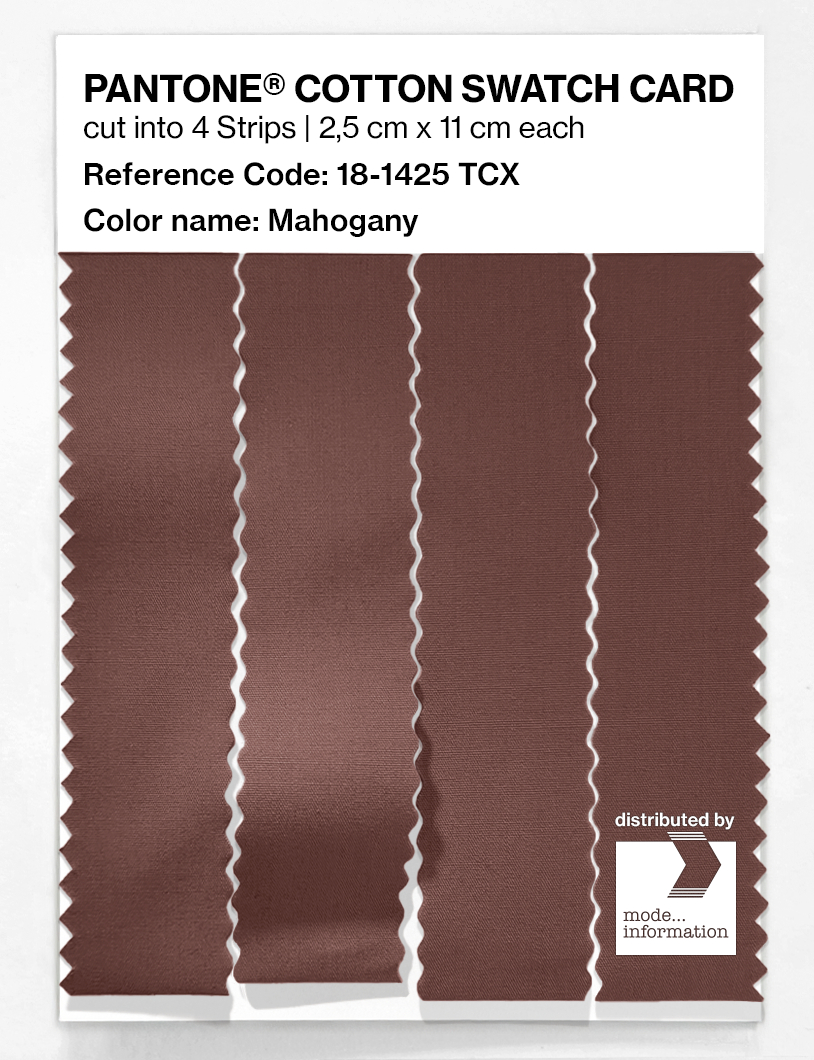 Artikelbild 3 des Artikels “PANTONE® COTTON SWATCH CARD 18-1425 TCX Mahogany “