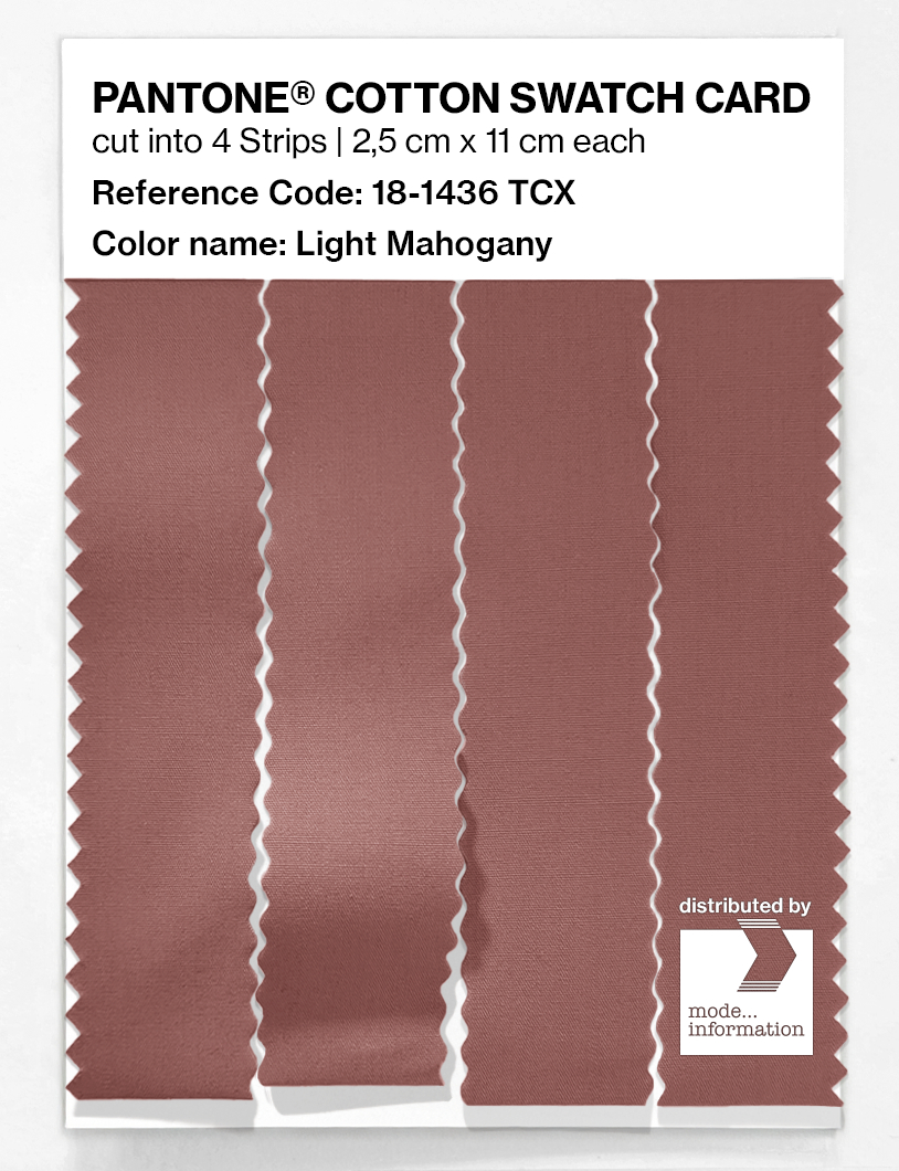 Artikelbild 3 des Artikels “PANTONE® COTTON SWATCH CARD 18-1436 TCX Light Mahogany “