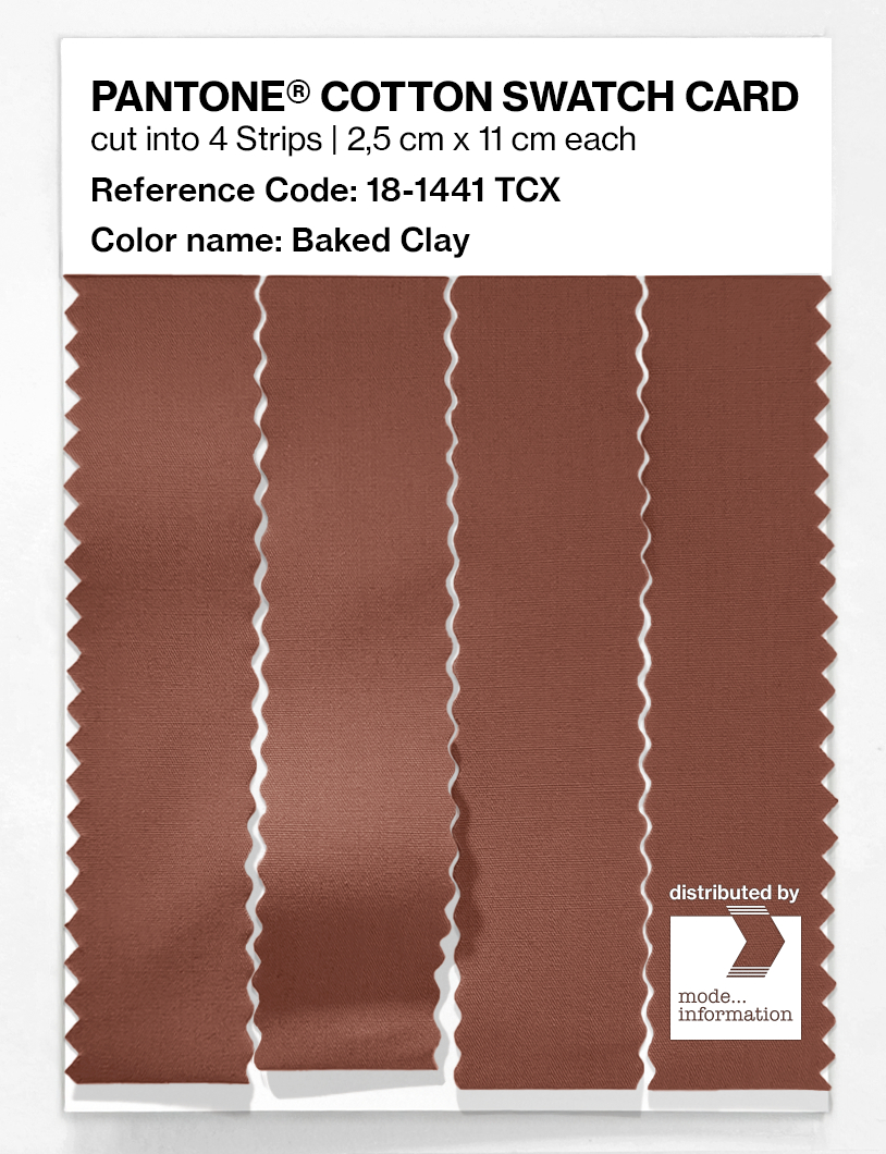Artikelbild 3 des Artikels “PANTONE® COTTON SWATCH CARD 18-1441 TCX Baked Clay “
