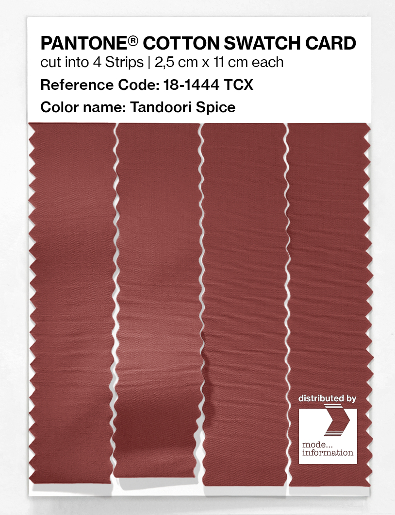 Artikelbild 3 des Artikels “PANTONE® COTTON SWATCH CARD 18-1444 TCX Tandoori Spice “