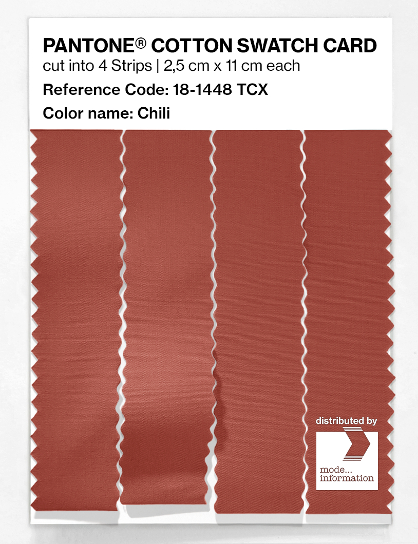 Artikelbild 3 des Artikels “PANTONE® COTTON SWATCH CARD 18-1448 TCX Chili “