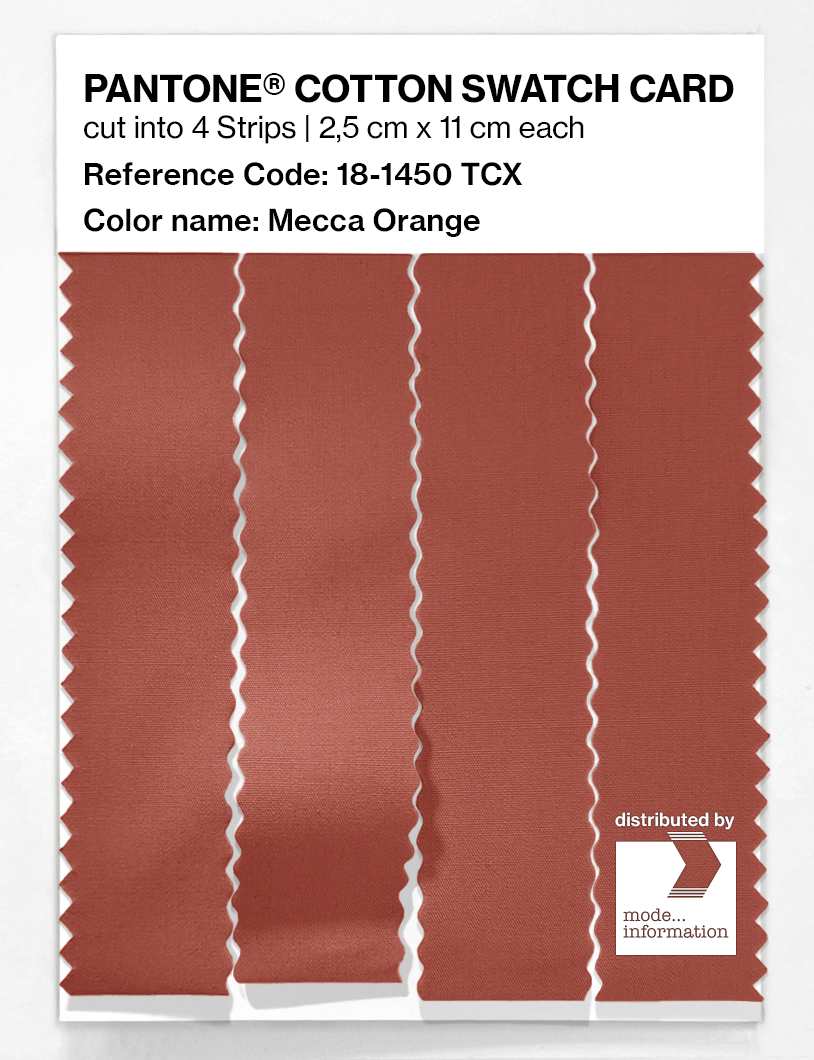 Artikelbild 3 des Artikels “PANTONE® COTTON SWATCH CARD 18-1450 TCX Mecca Orange “