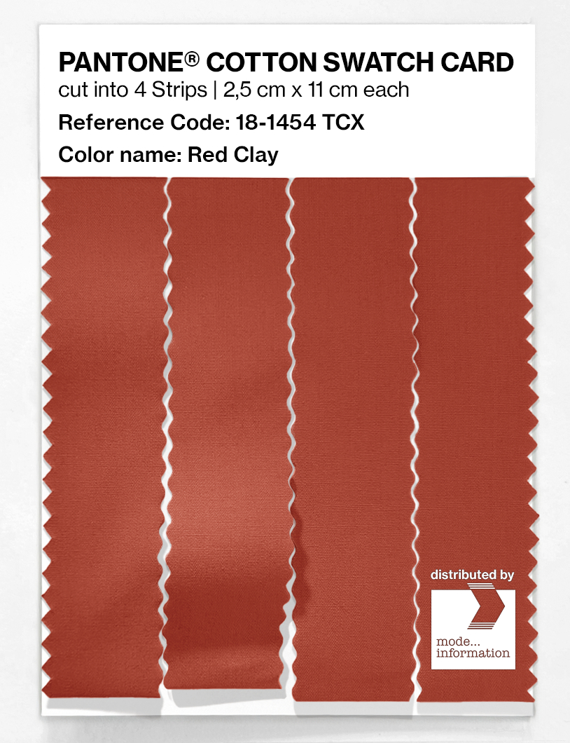 Artikelbild 3 des Artikels “PANTONE® COTTON SWATCH CARD 18-1454 TCX Red Clay “