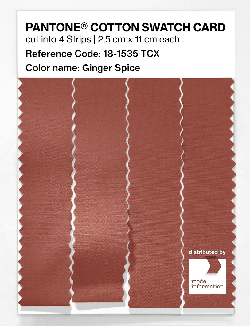 Artikelbild 3 des Artikels “PANTONE® COTTON SWATCH CARD 18-1535 TCX Ginger Spice “
