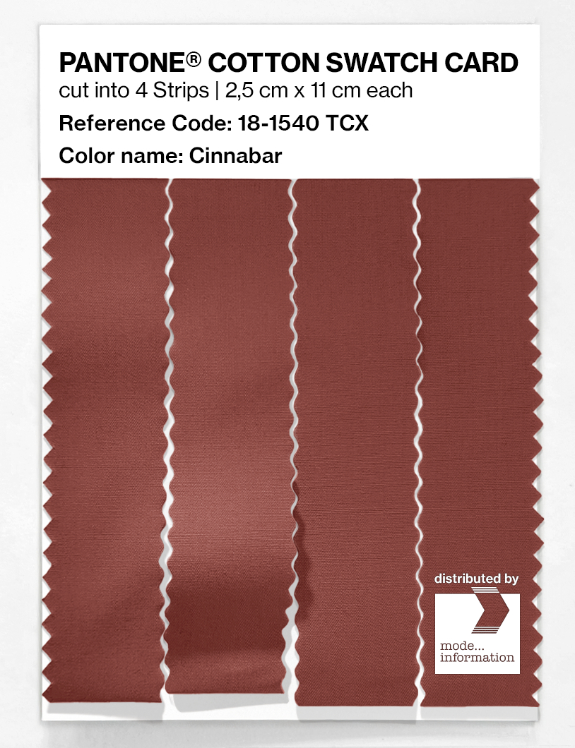 Artikelbild 3 des Artikels “PANTONE® COTTON SWATCH CARD 18-1540 TCX Cinnabar “