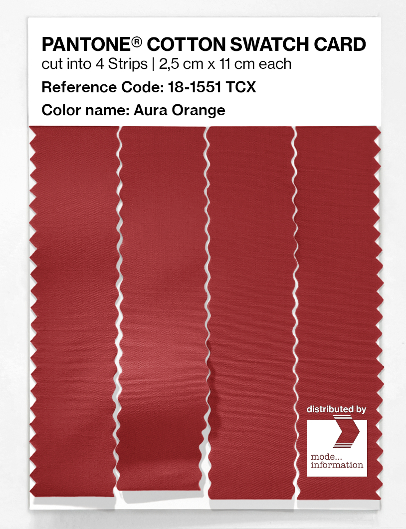 Artikelbild 3 des Artikels “PANTONE® COTTON SWATCH CARD 18-1551 TCX Aura Orange “