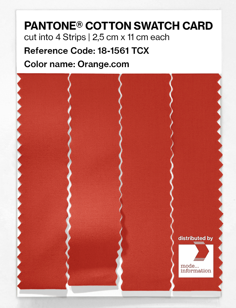 Artikelbild 3 des Artikels “PANTONE® COTTON SWATCH CARD 18-1561 TCX Orange.com “