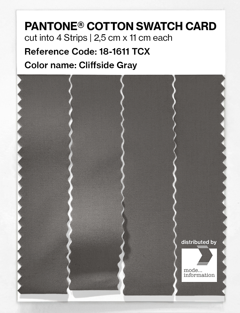 Artikelbild 3 des Artikels “PANTONE® COTTON SWATCH CARD 18-1611 TCX Cliffside Gray “