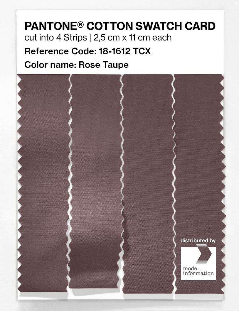 Product image 3 of the product “PANTONE® COTTON SWATCH CARD 18-1612 TCX Rose Taupe ”