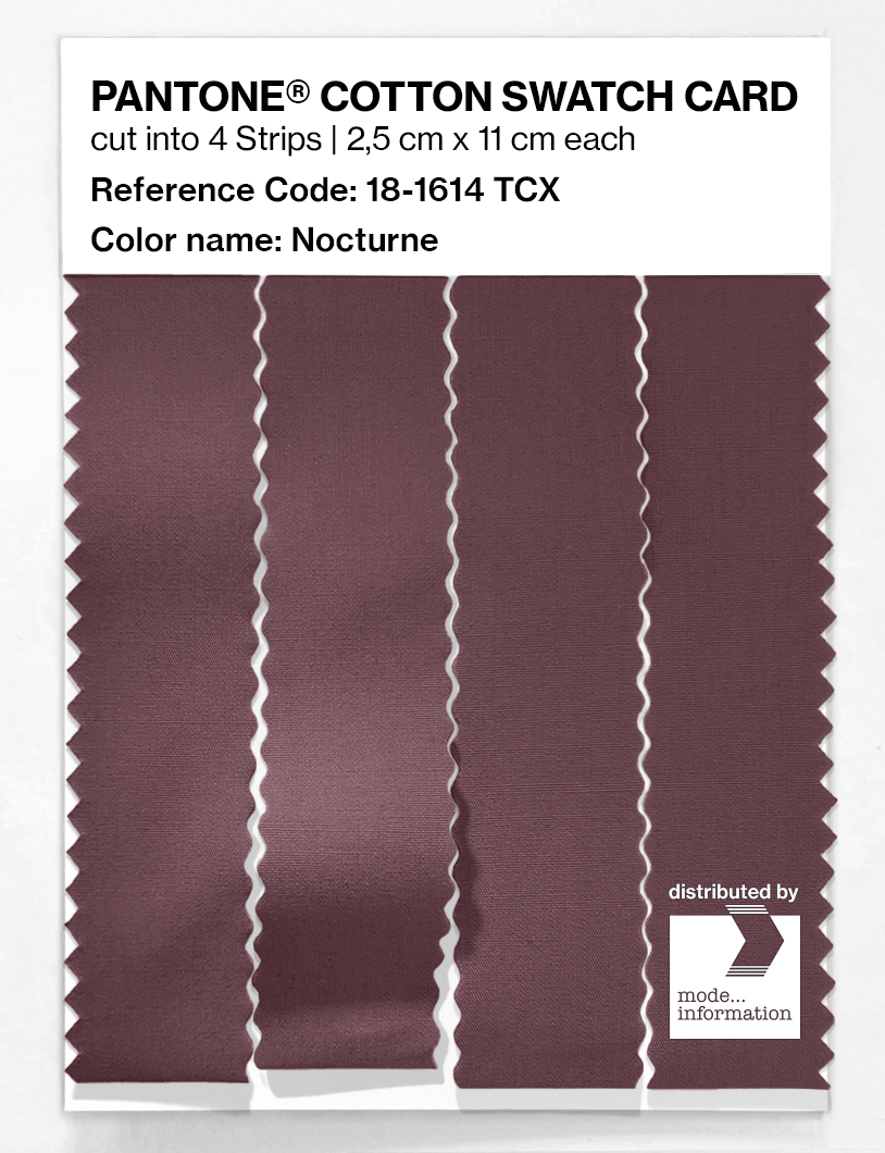 Product image 3 of the product “PANTONE® COTTON SWATCH CARD 18-1614 TCX Nocturne ”