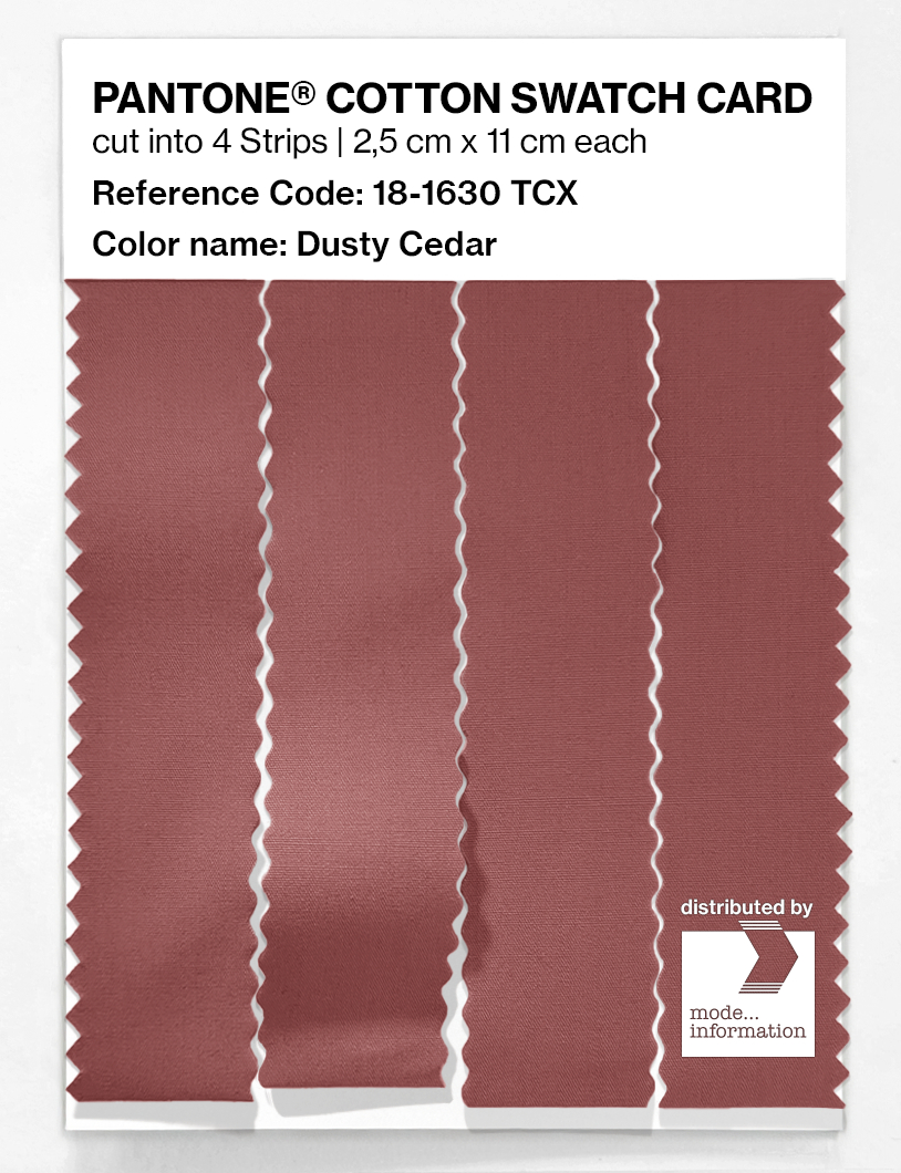 Artikelbild 3 des Artikels “PANTONE® COTTON SWATCH CARD 18-1630 TCX Dusty Cedar “