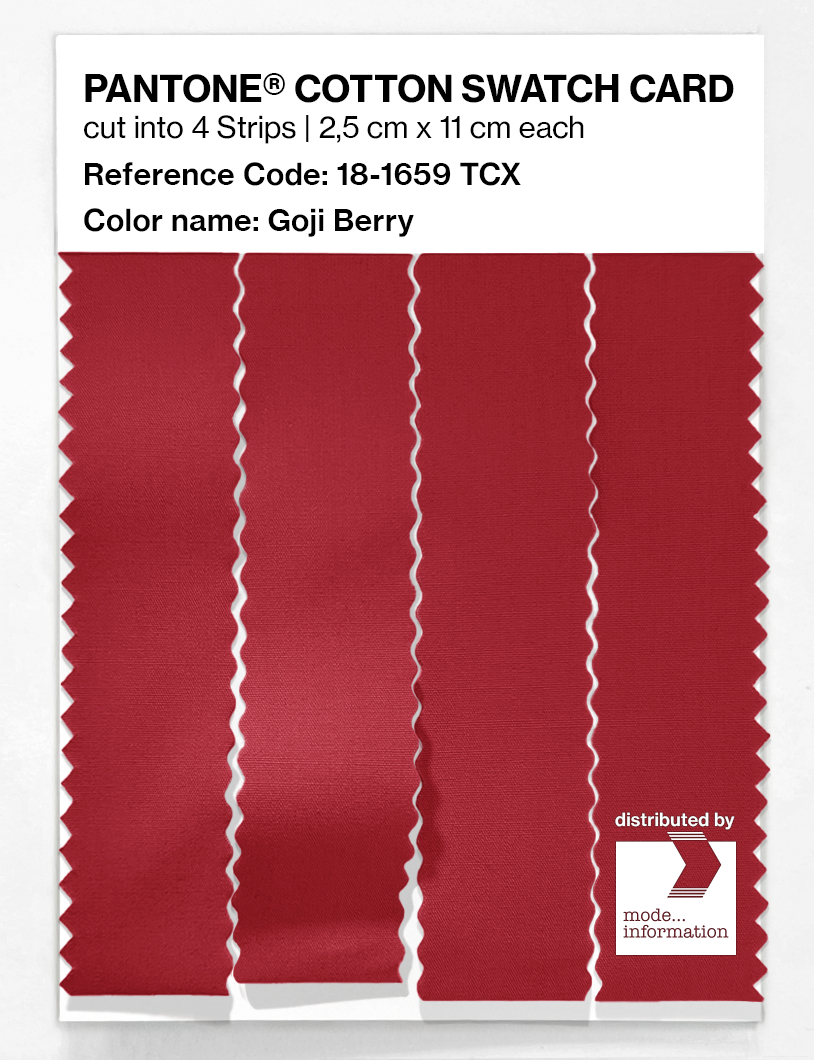 Artikelbild 3 des Artikels “PANTONE® COTTON SWATCH CARD 18-1659 TCX Goji Berry “