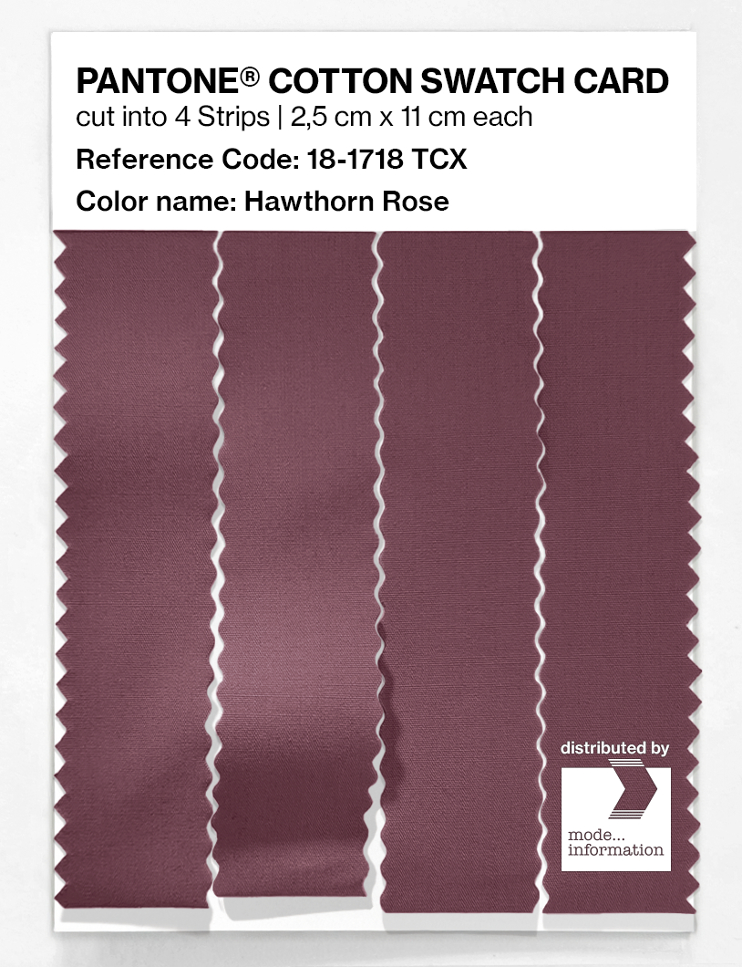 Artikelbild 3 des Artikels “PANTONE® COTTON SWATCH CARD 18-1718 TCX Hawthorn Rose “