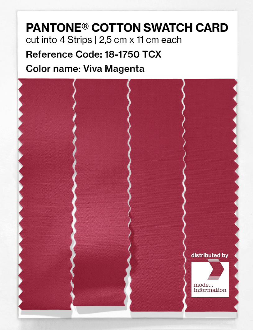 Artikelbild 3 des Artikels “PANTONE® COTTON SWATCH CARD 18-1750 TCX Viva Magenta “
