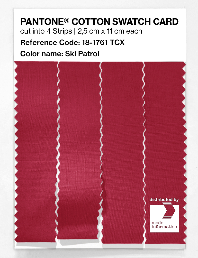 Artikelbild 3 des Artikels “PANTONE® COTTON SWATCH CARD 18-1761 TCX Ski Patrol “