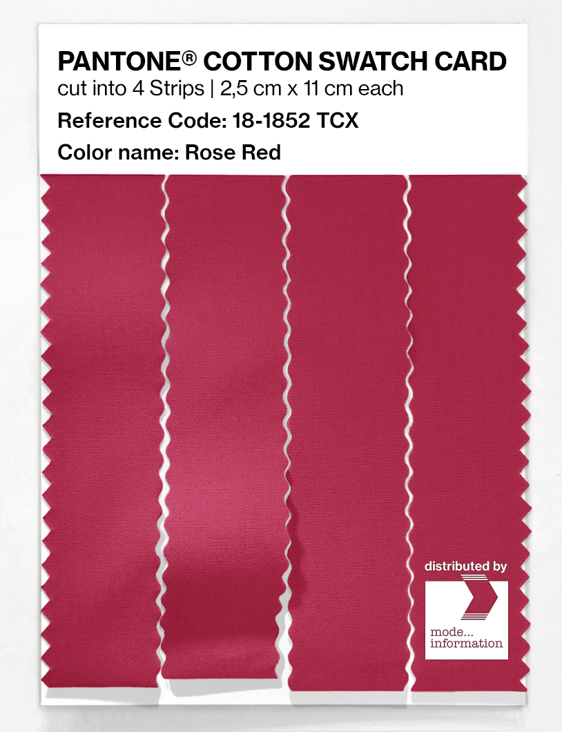 Artikelbild 3 des Artikels “PANTONE® COTTON SWATCH CARD 18-1852 TCX Rose Red “