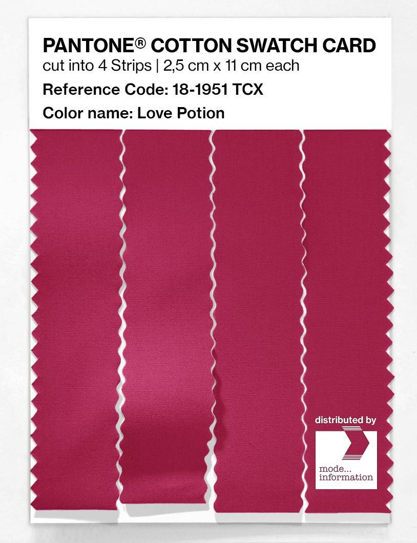 Artikelbild 3 des Artikels “PANTONE® COTTON SWATCH CARD 18-1951 TCX Love Potion “
