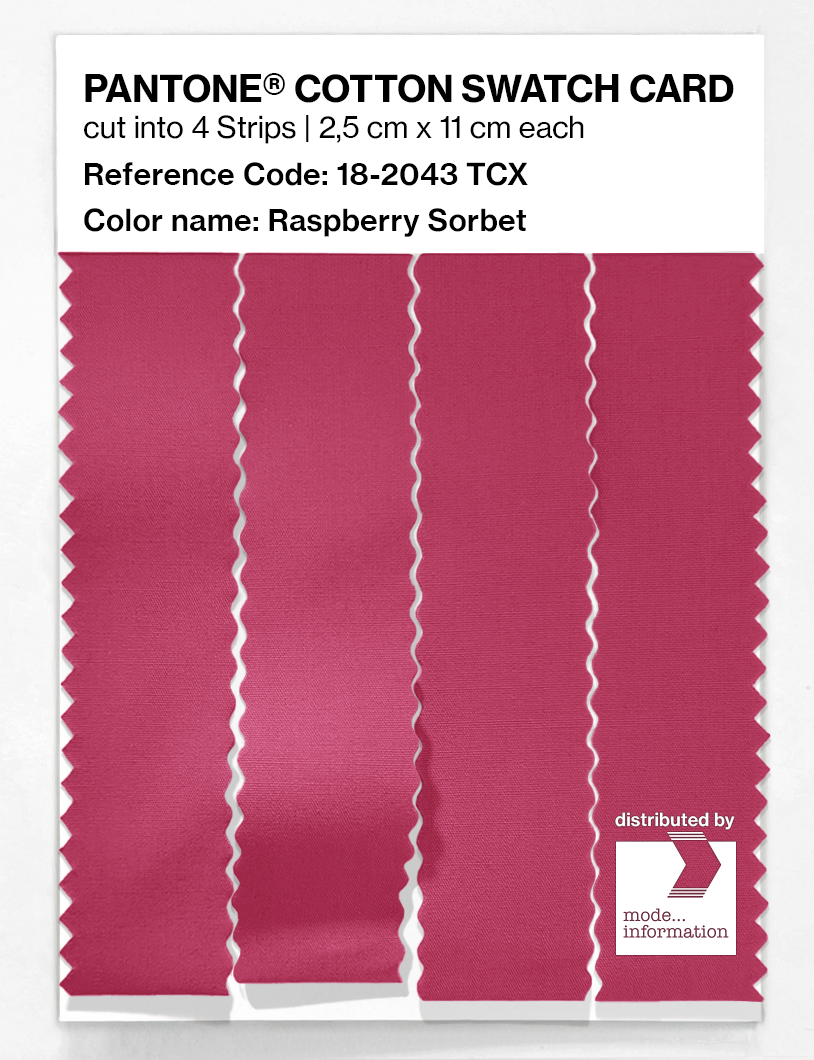 Artikelbild 3 des Artikels “PANTONE® COTTON SWATCH CARD 18-2043 TCX Raspberry Sorbet “