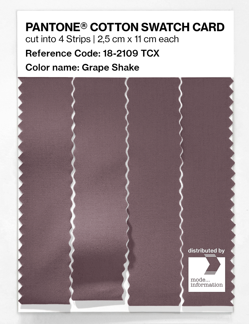 Product image 3 of the product “PANTONE® COTTON SWATCH CARD 18-2109 TCX Grape Shake ”
