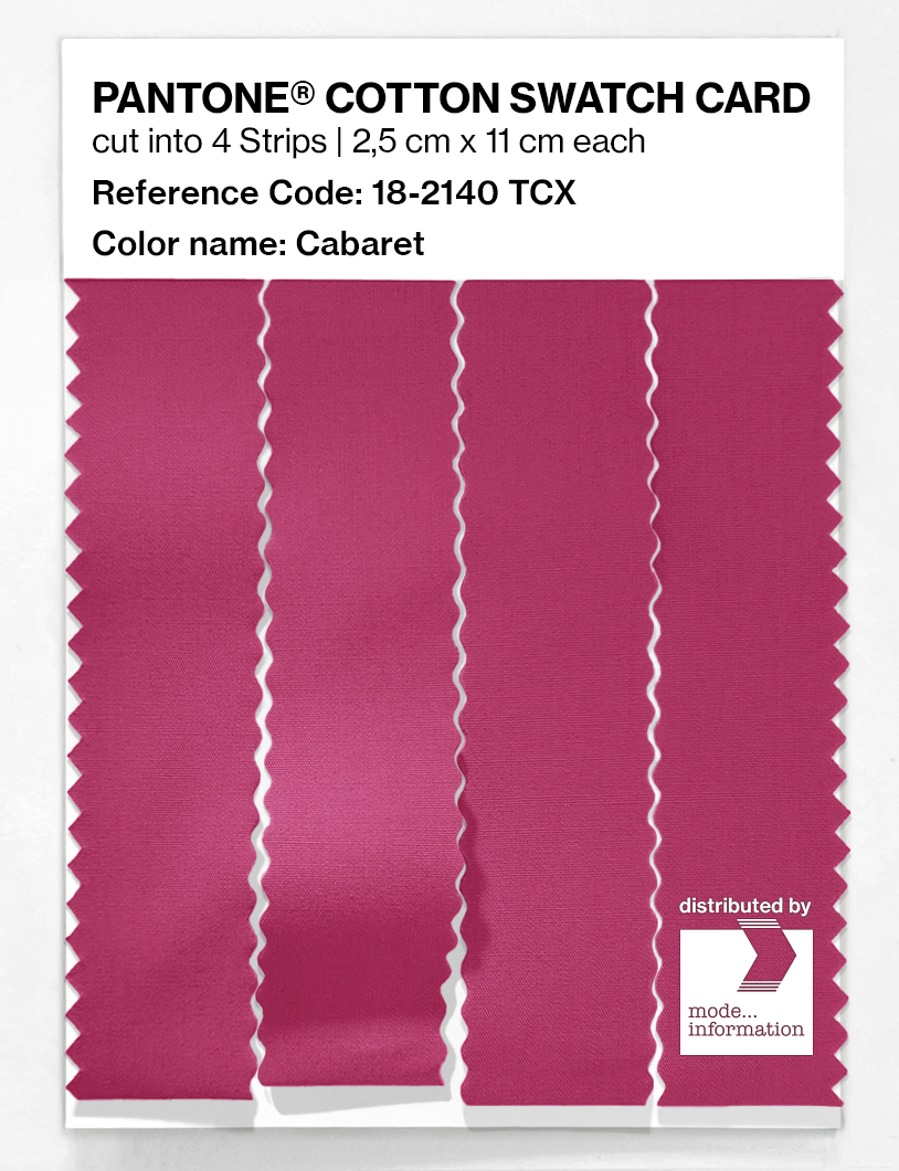 Artikelbild 3 des Artikels “PANTONE® COTTON SWATCH CARD 18-2140 TCX Cabaret “
