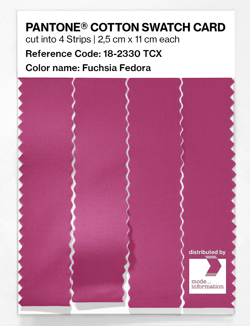 Artikelbild 3 des Artikels “PANTONE® COTTON SWATCH CARD 18-2330 TCX Fuchsia Fedora “