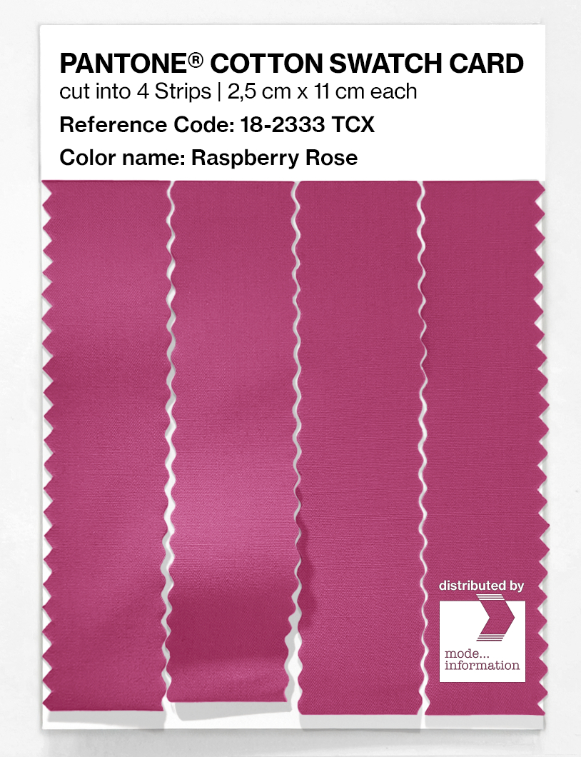 Artikelbild 3 des Artikels “PANTONE® COTTON SWATCH CARD 18-2333 TCX Raspberry Rose “